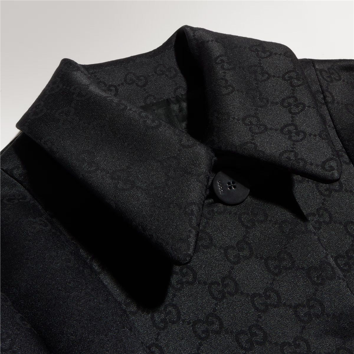 Gg viscose jacquard coat-GUCCI-Verso