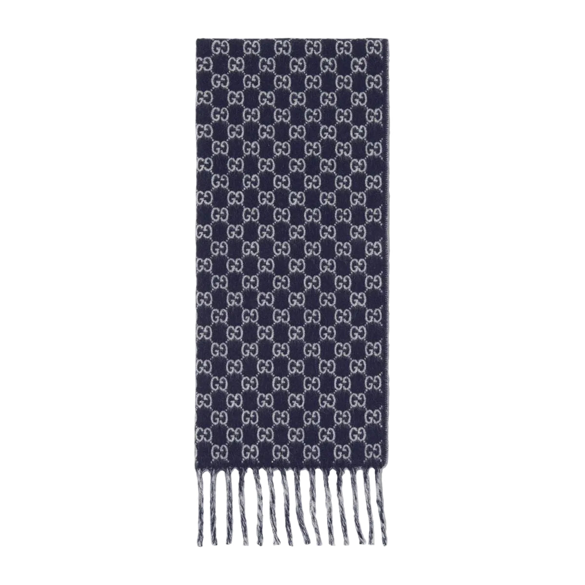 Gg wool cashmere scarf-GUCCI-Verso