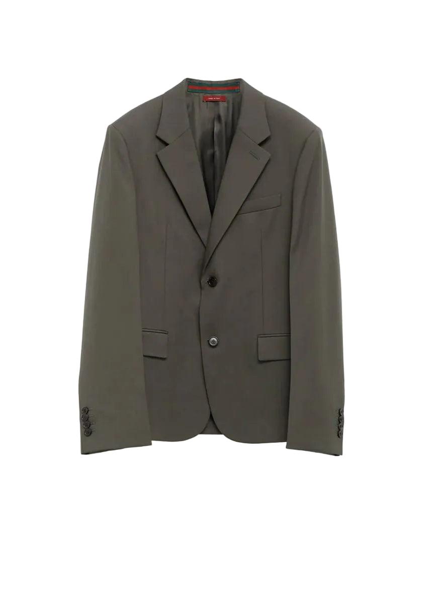 Gg wool jacquard suit for men-GUCCI-Verso