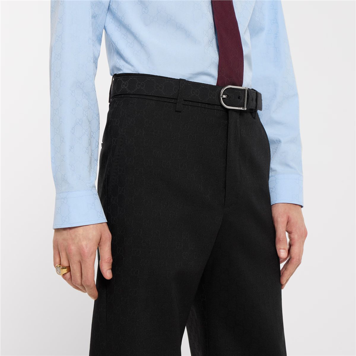 Gg wool pants-GUCCI-Verso