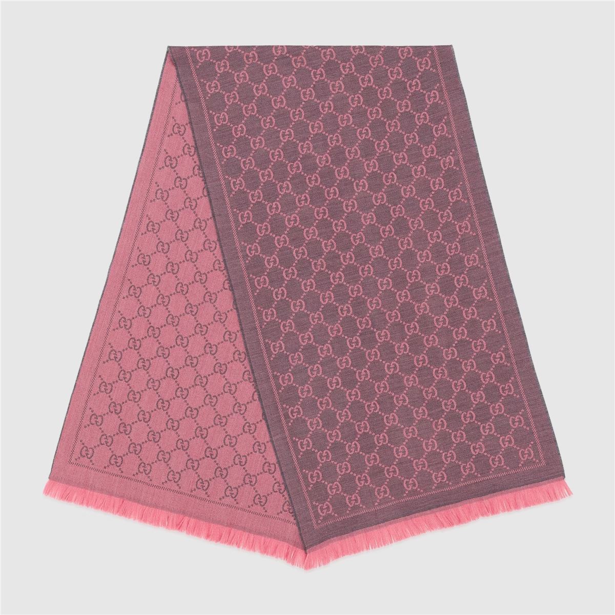 Gg wool scarf-GUCCI-Verso