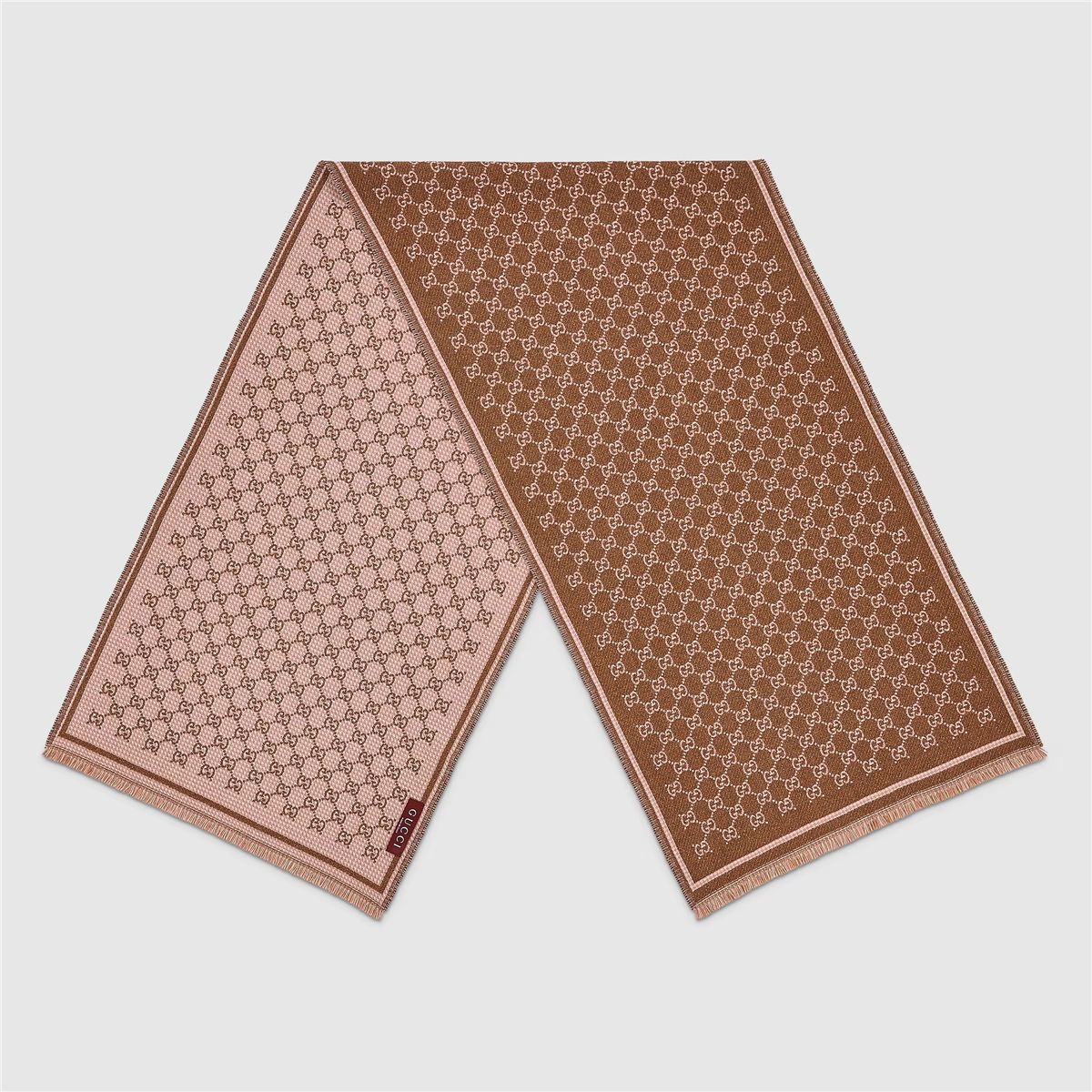 Gg wool scarf-GUCCI-Verso