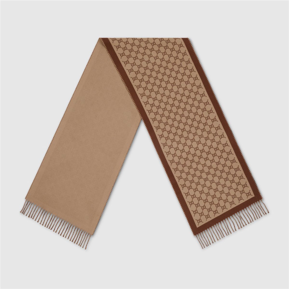 Gg wool scarf-GUCCI-Verso