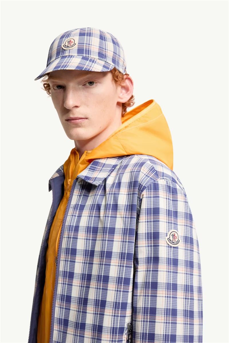 Giausar checked ripstop shirt jacket-MONCLER-Verso
