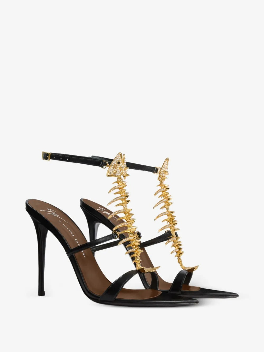 Giuseppe slim 2.0 105 crystal-embellished fishbone sandals-ZANOTTI-Verso