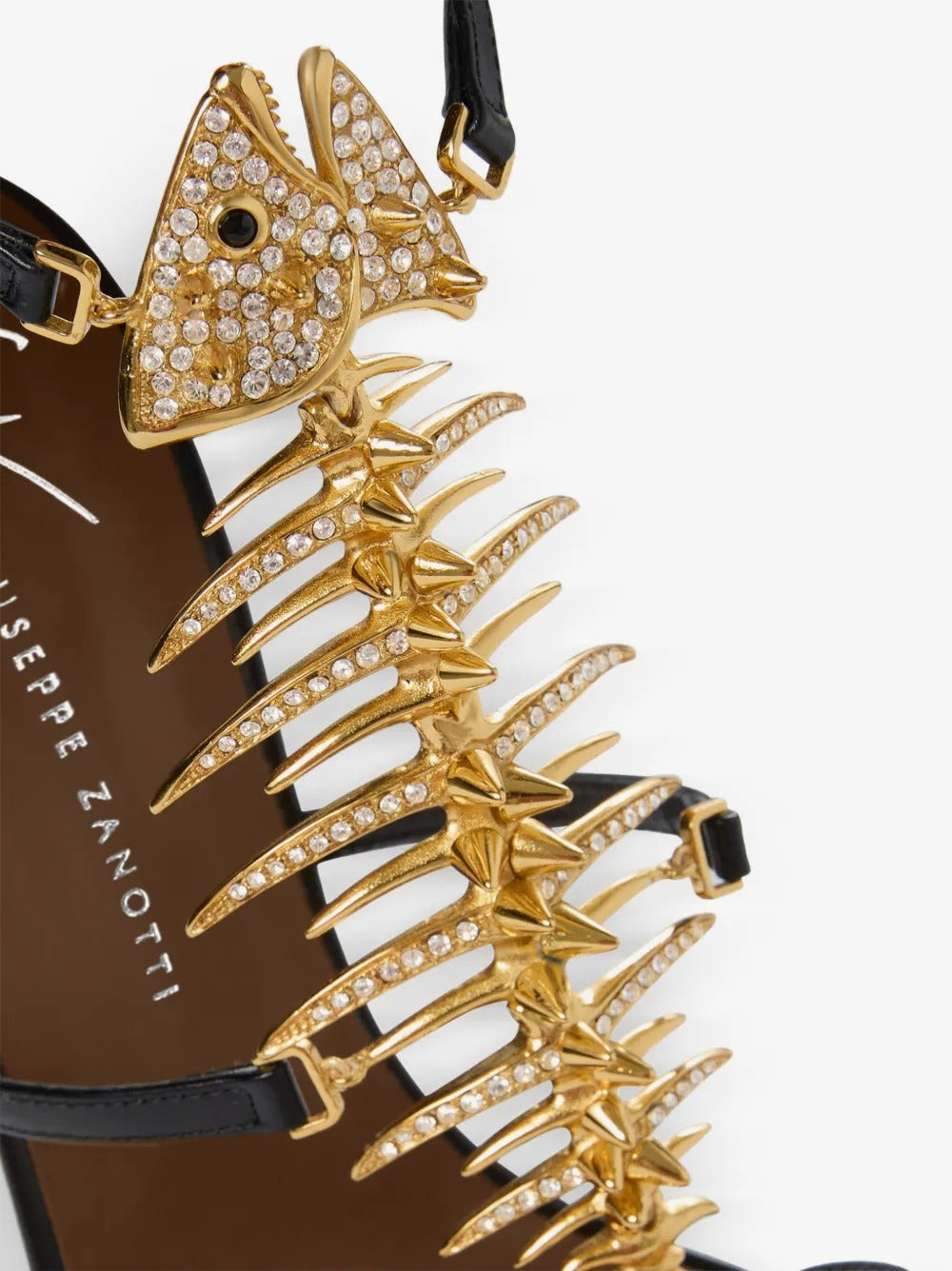Giuseppe slim 2.0 105 crystal-embellished fishbone sandals-ZANOTTI-Verso