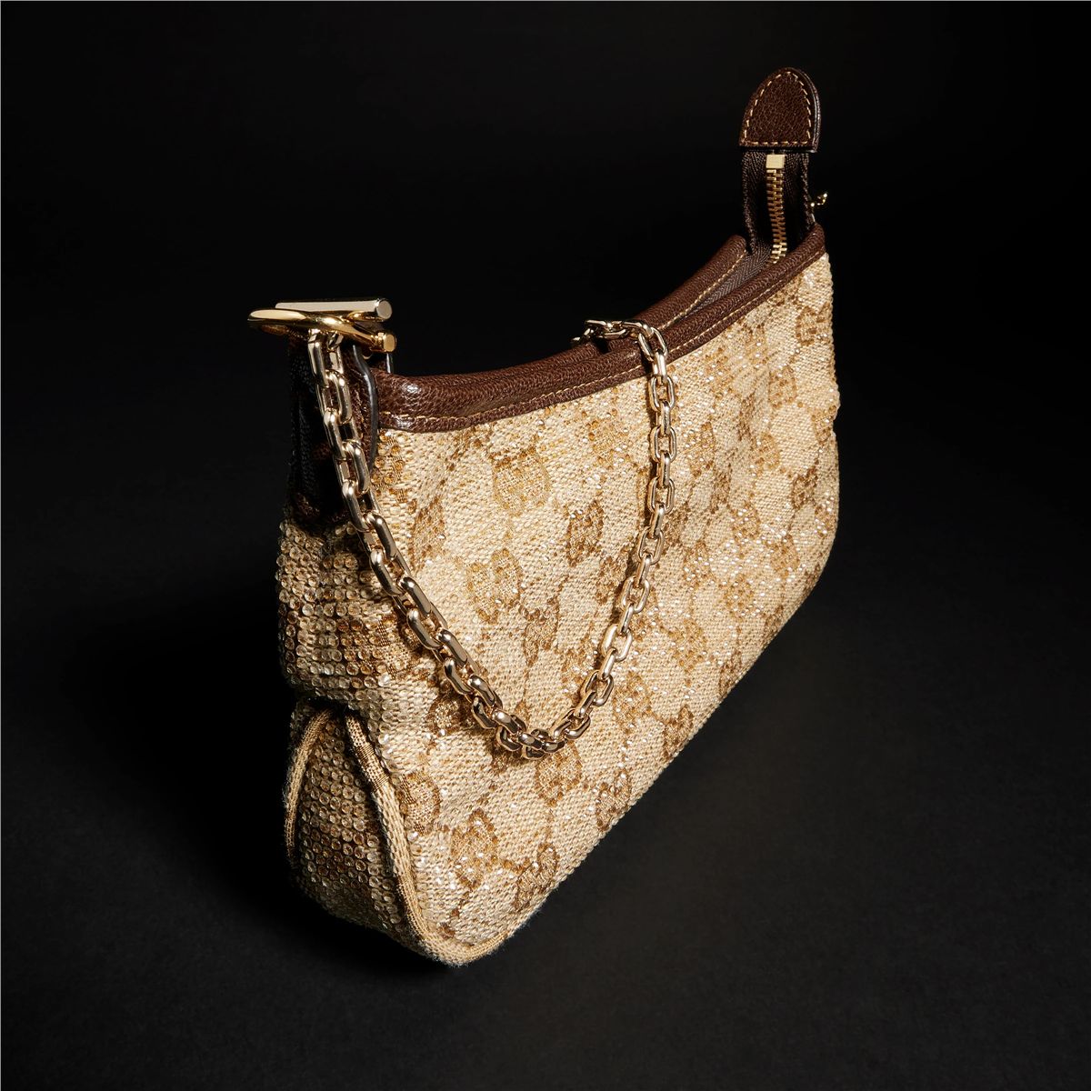 Gossip crystal small shoulder bag-GUCCI-Verso