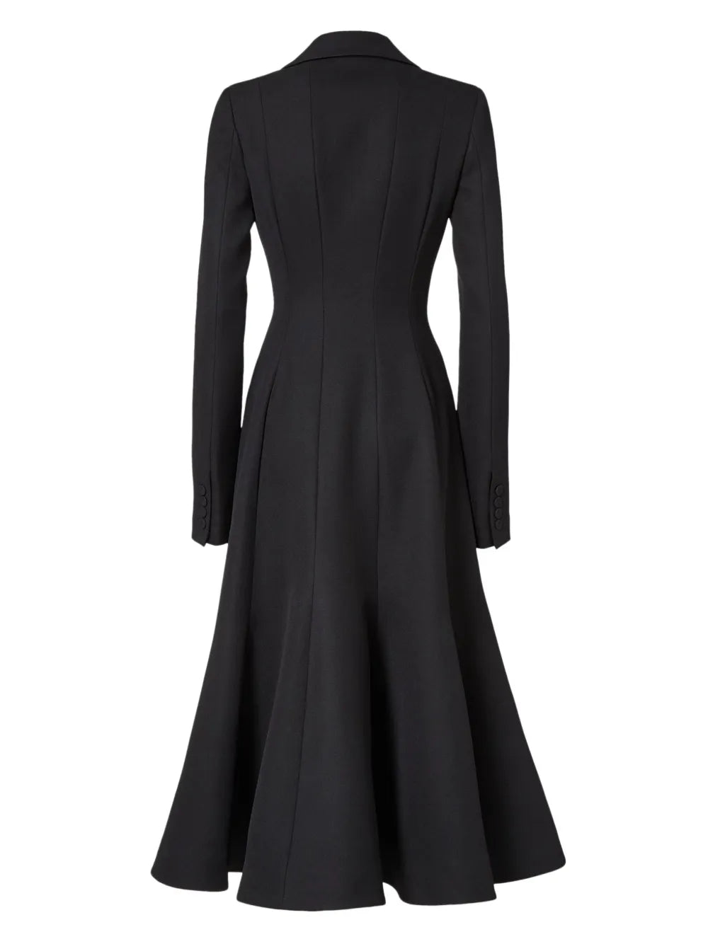 Grain-de-Poudre Wool Coat-FENDI-Verso