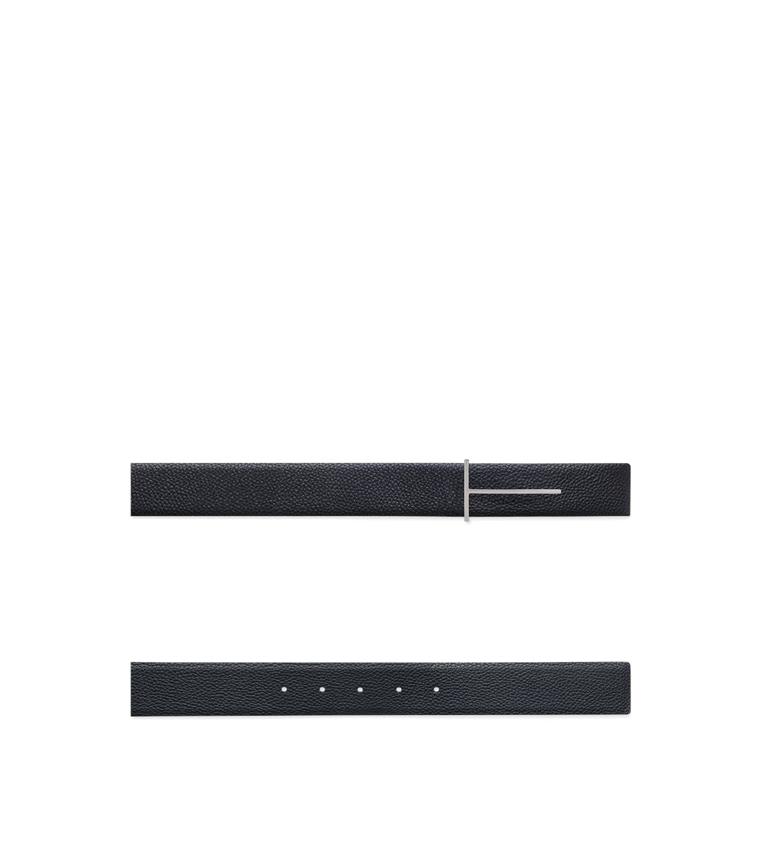 Grain leather slim t reversible belt-TOM FORD-Verso