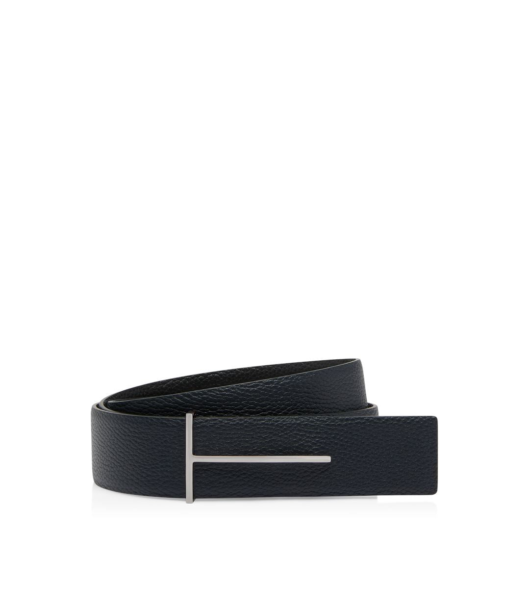 Grain leather slim t reversible belt-TOM FORD-Verso