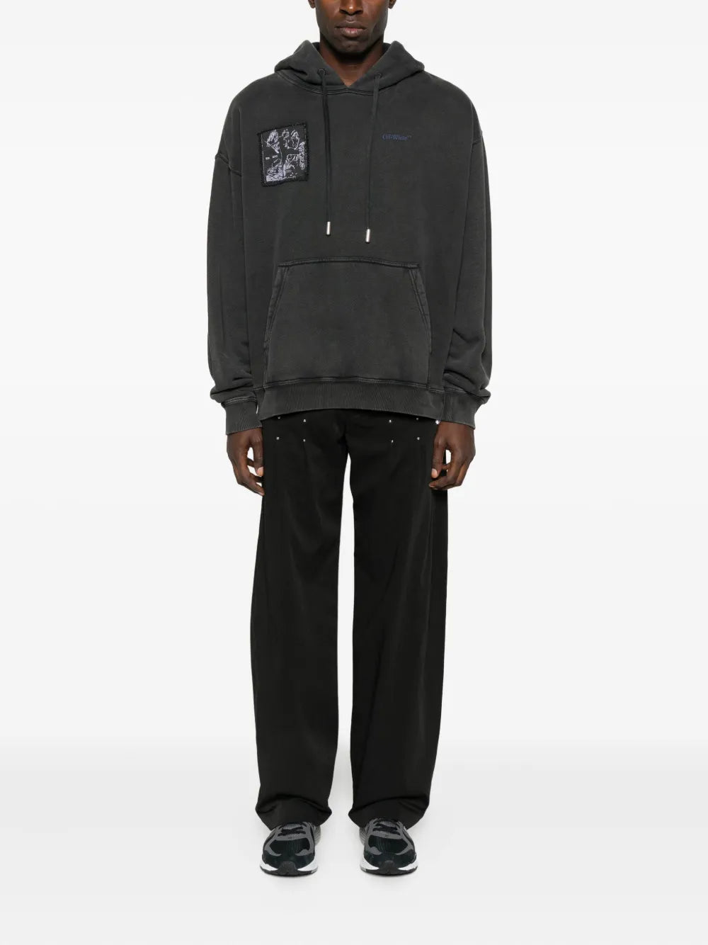 Graphic-print hoodie-OFF-WHITE-Verso