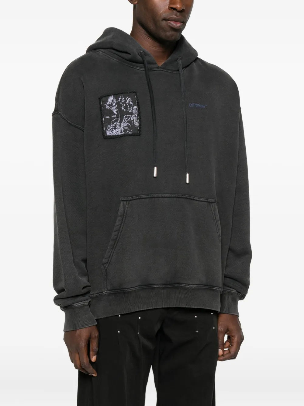 Graphic-print hoodie-OFF-WHITE-Verso
