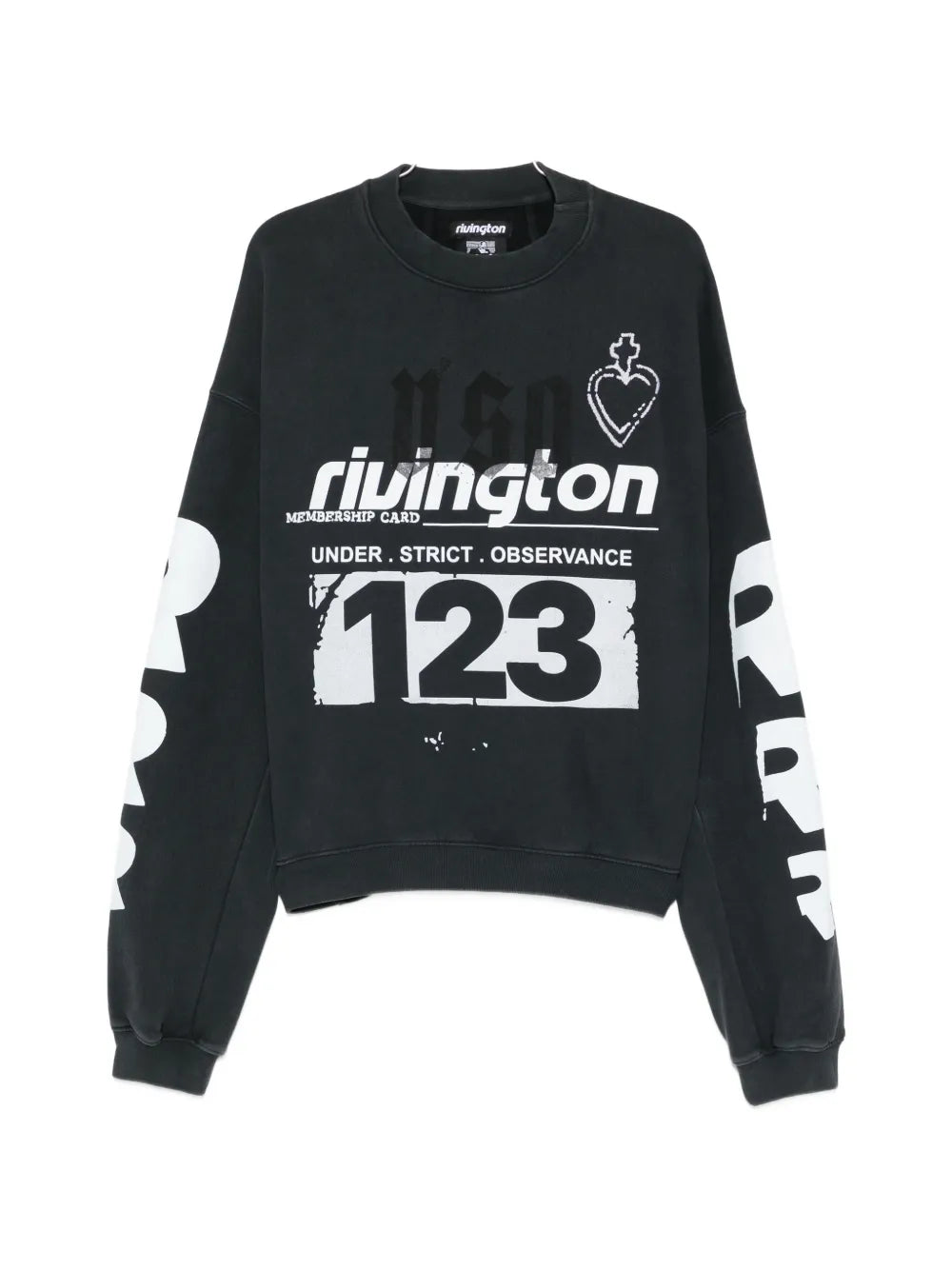 Graphic-print logo-sleeve sweatshirt-RIVINGTON ROI REBIS-309568-S-Verso