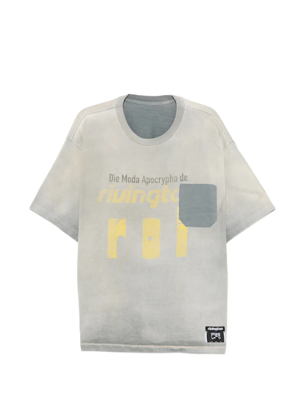 Graphic-Print Pocket-Detail Cotton T-shirt