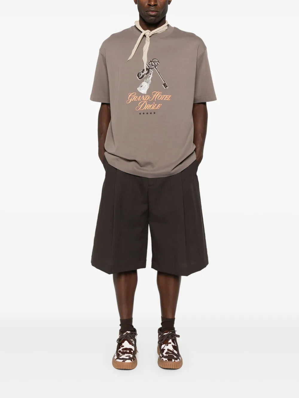 Graphic-print t-shirt-DRÔLE DE MONSIEUR-Verso