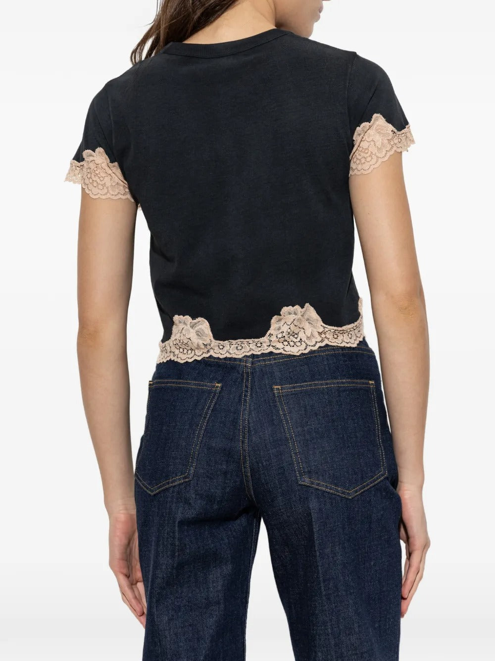 Garavani graphite cotton t-shirt-VALENTINO-Verso
