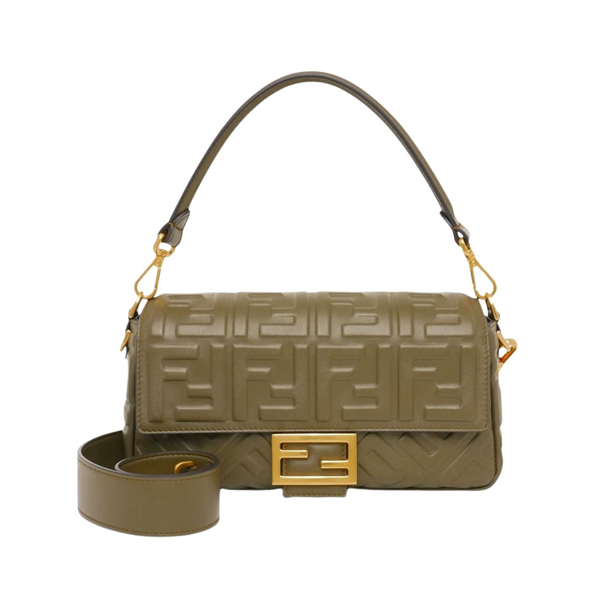 GREEN NAPPA LEATHER BAG FENDI