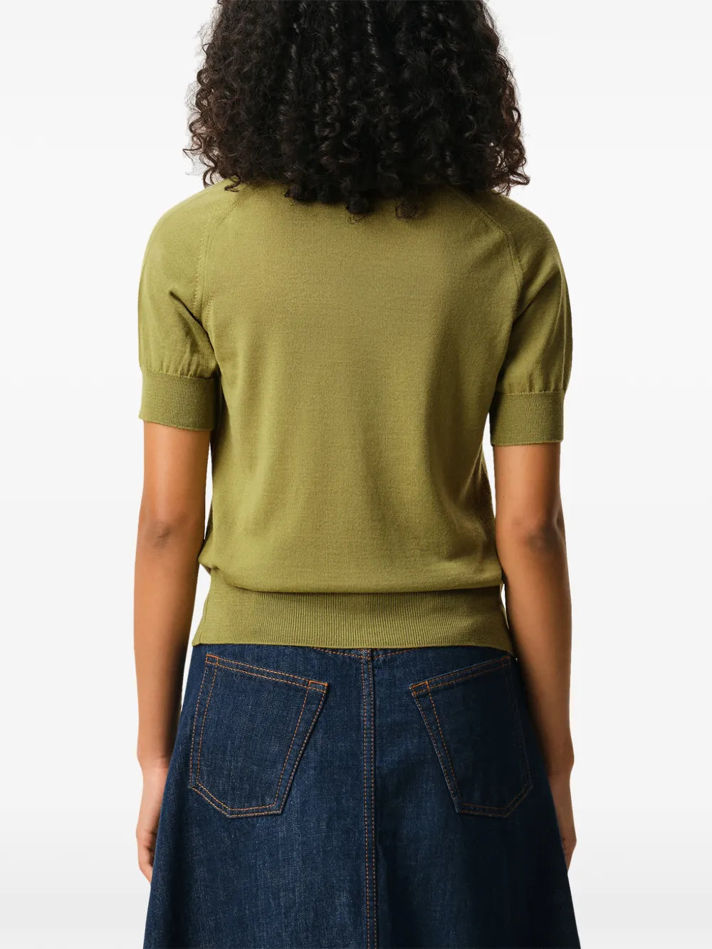 De coeur chest-embroidery polo top-AMI-Verso