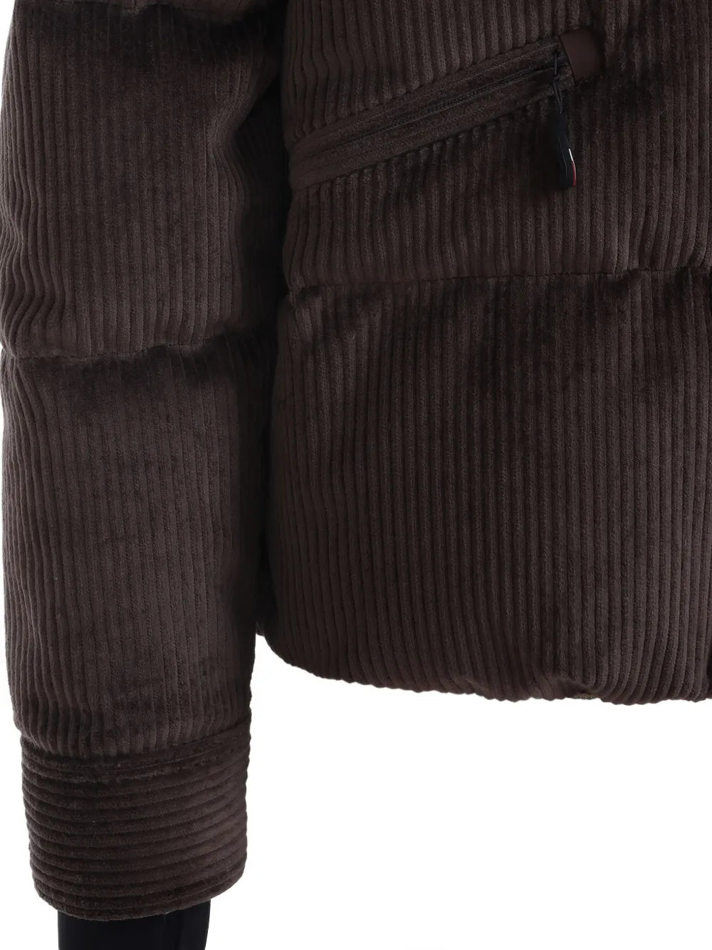 Grenoble corduroy feather down coat-MONCLER-Verso