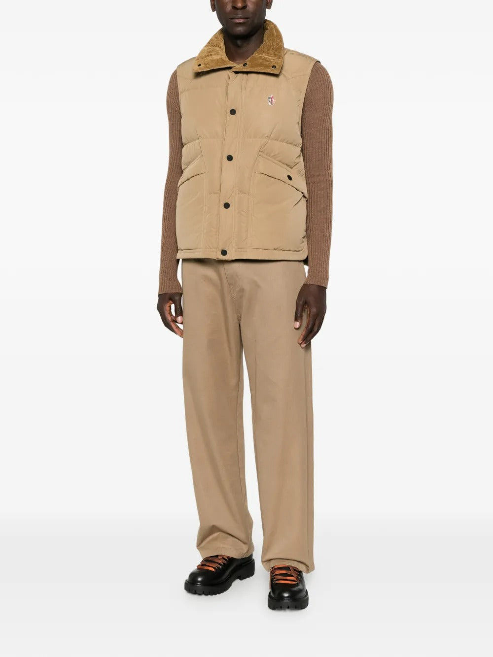 Grenoble evans quilted high-neck gilet-MONCLER-Verso