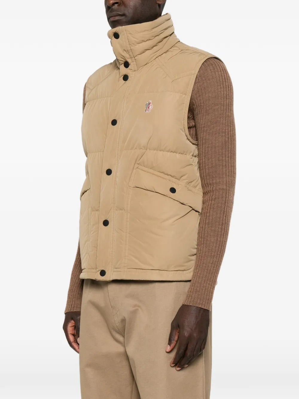 Grenoble evans quilted high-neck gilet-MONCLER-Verso