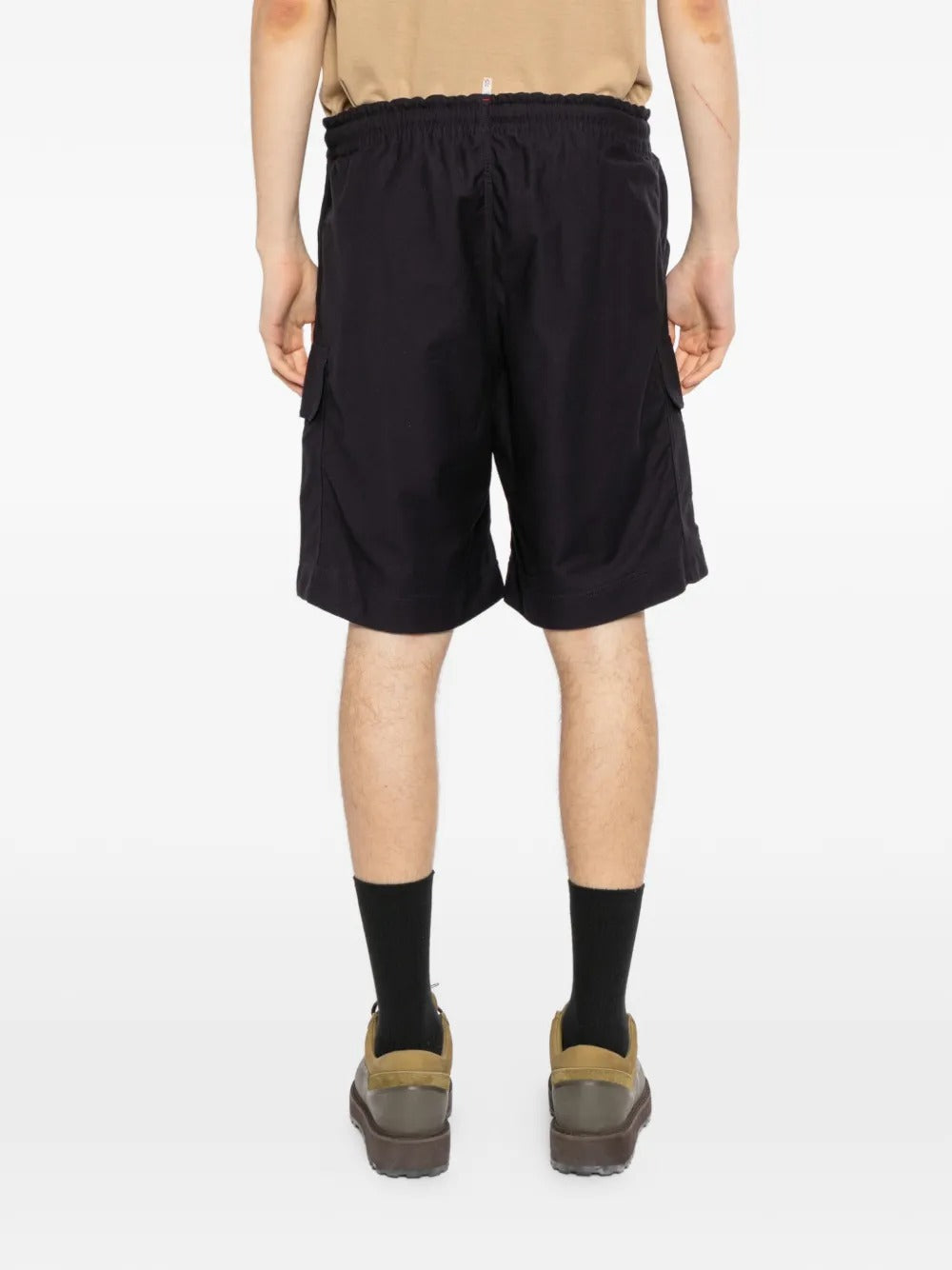 Grenoble Gabardine Cargo Shorts-MONCLER-Verso