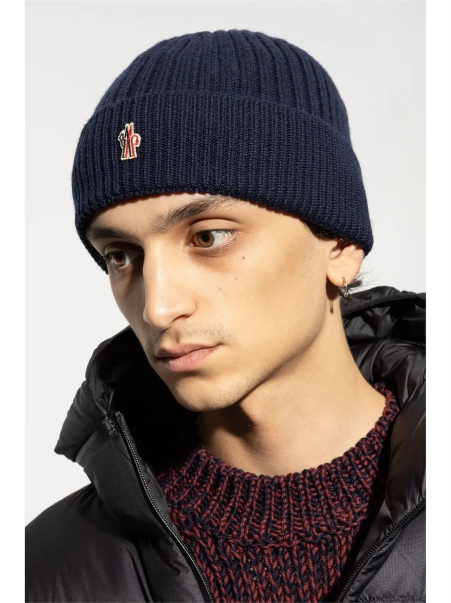 Grenoble logo-appliqué beanie-MONCLER-Verso