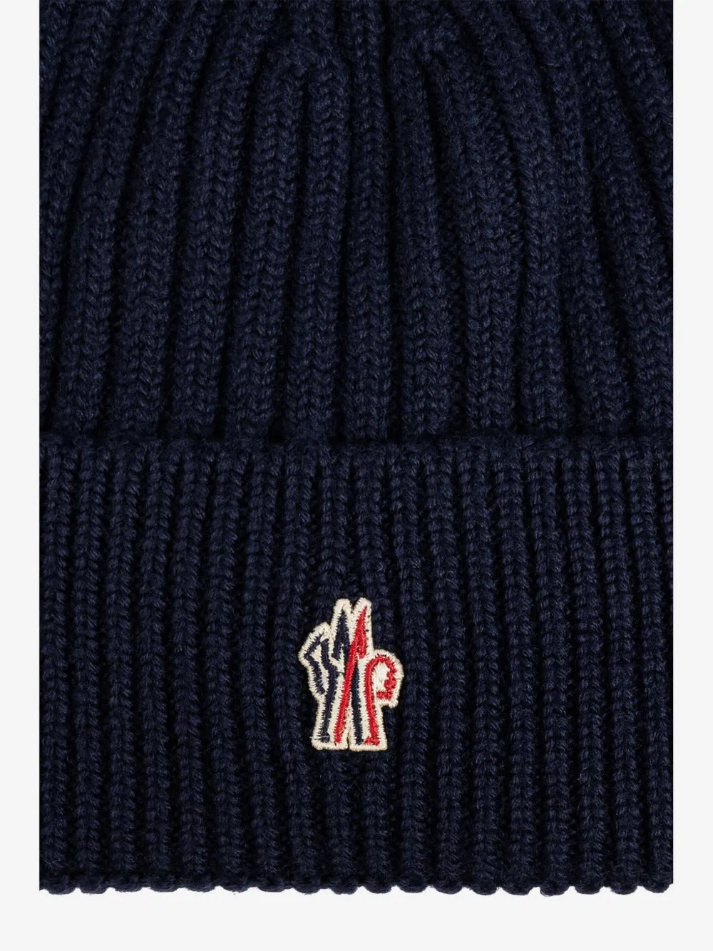 Grenoble ribbed-knit virgin wool beanie hat-MONCLER-Verso