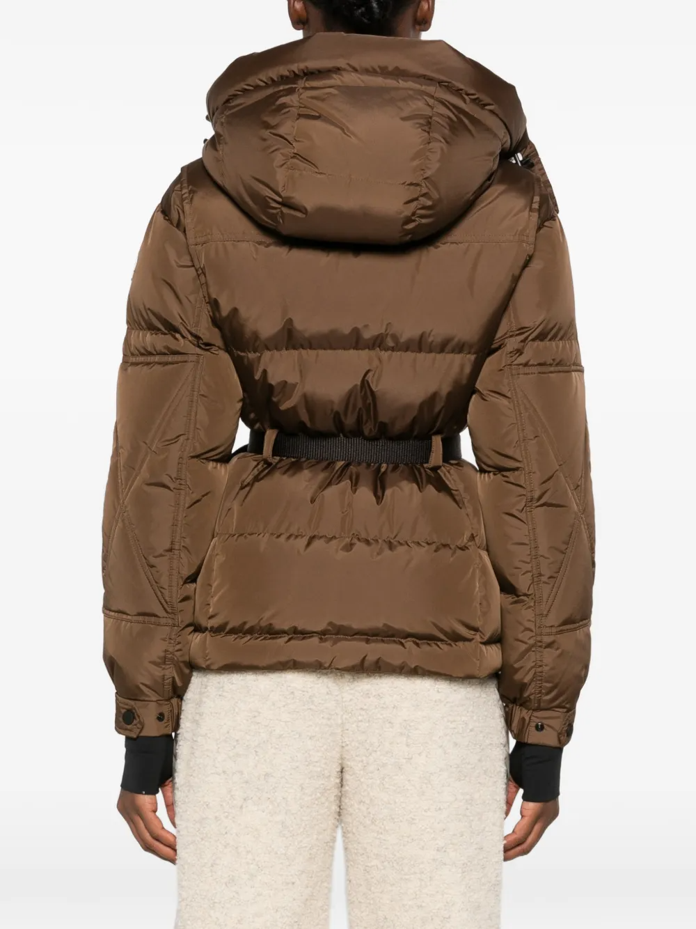 Grenoble salastrains belted hooded puffer jacket-MONCLER-Verso