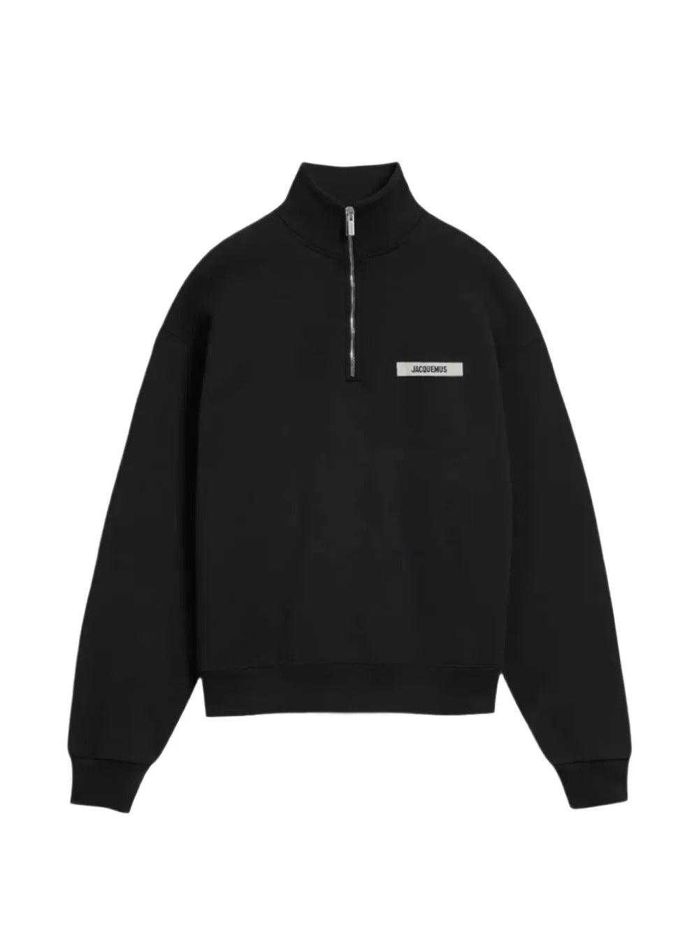Gros-grain half-zip sweater-JACQUEMUS-313186-XS-Verso