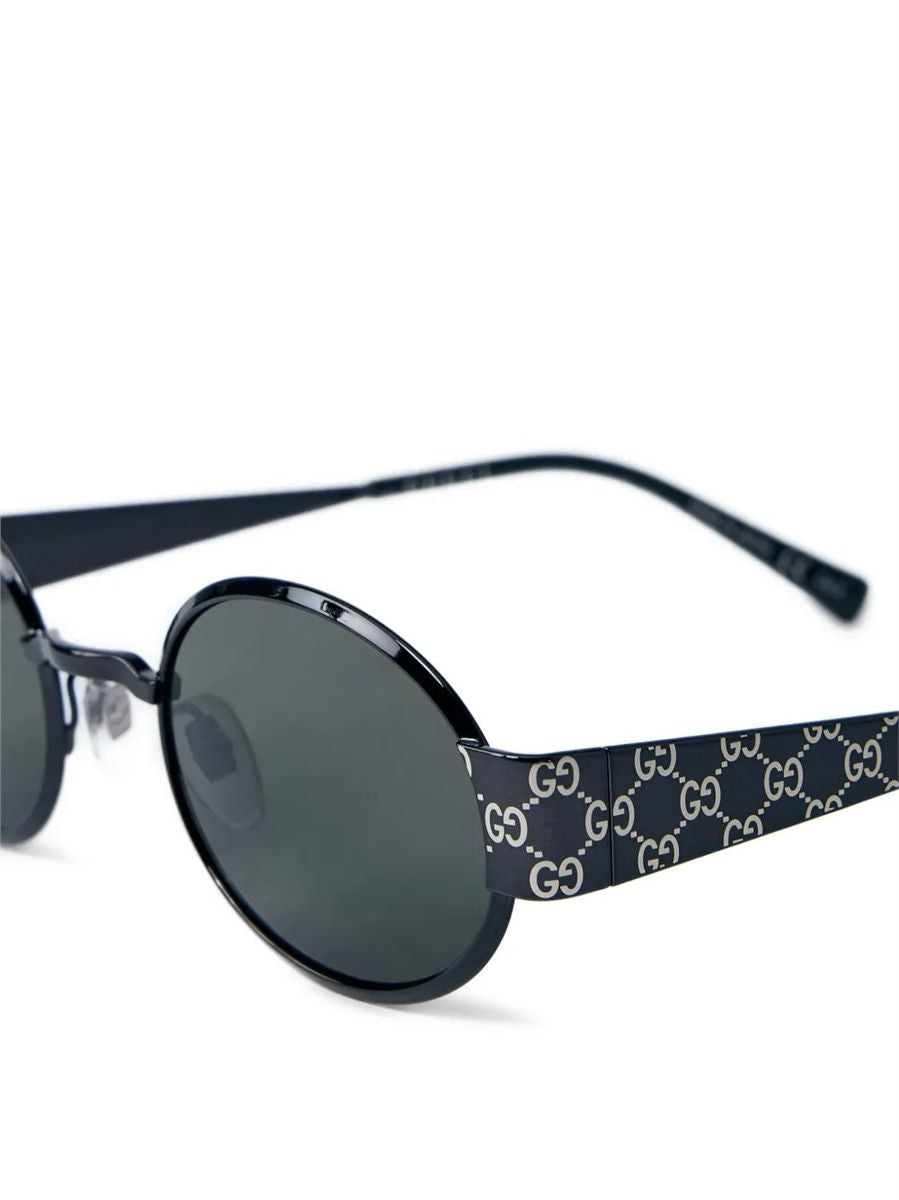 Gucci eyewear oval frame sunglasses-GUCCI-Verso