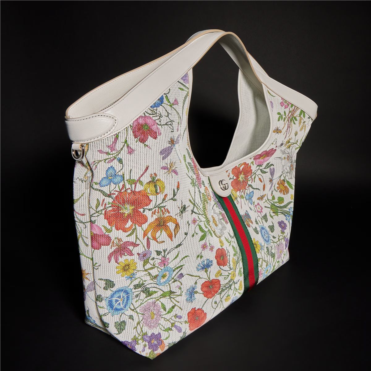 Gucci giglio flora large tote bag-GUCCI-Verso