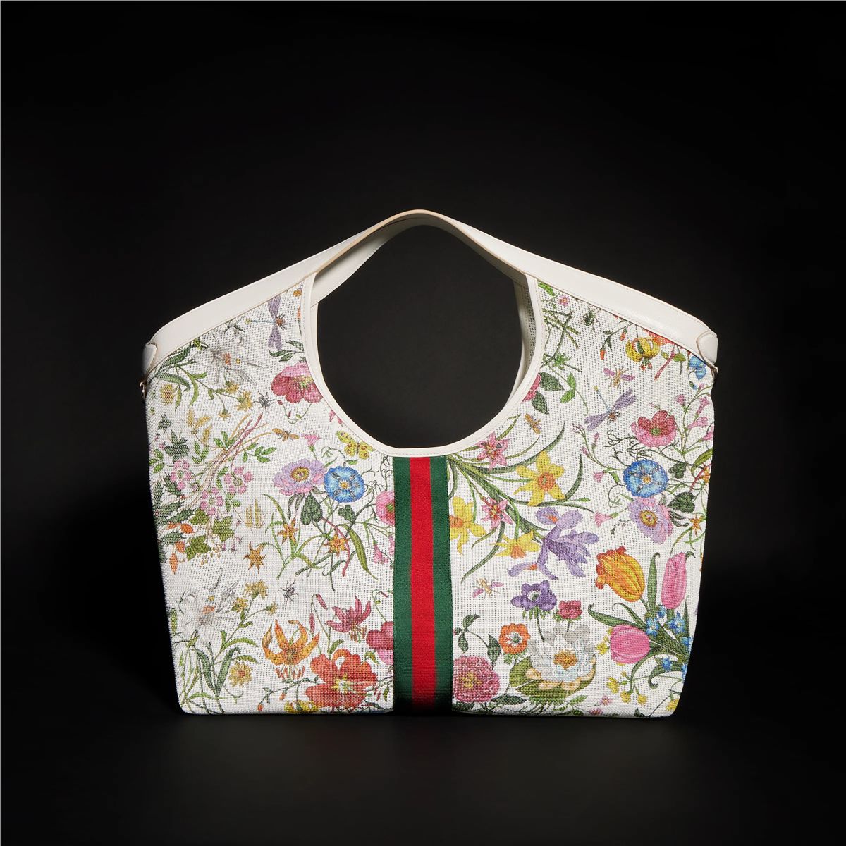 Gucci giglio flora large tote bag-GUCCI-Verso