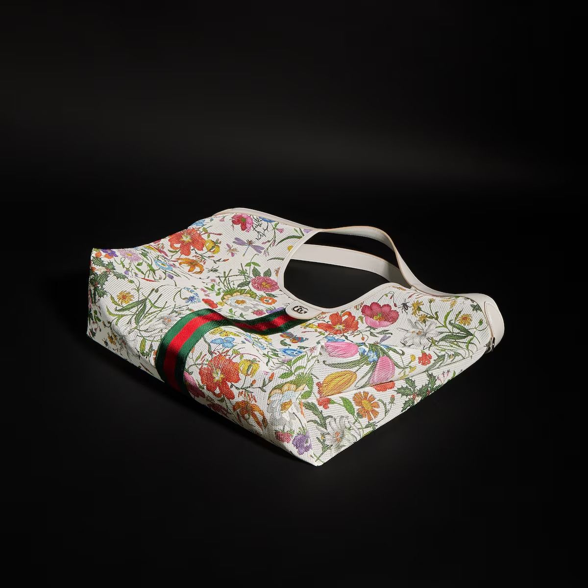 Gucci giglio flora large tote bag-GUCCI-Verso