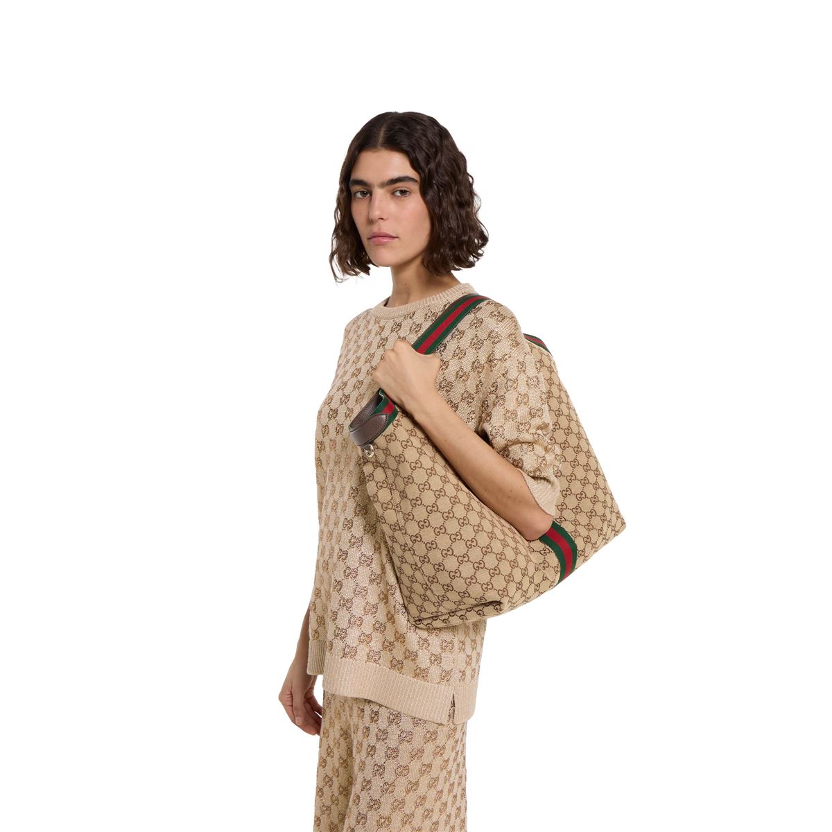 Gucci giglio large tote bag-GUCCI-Verso