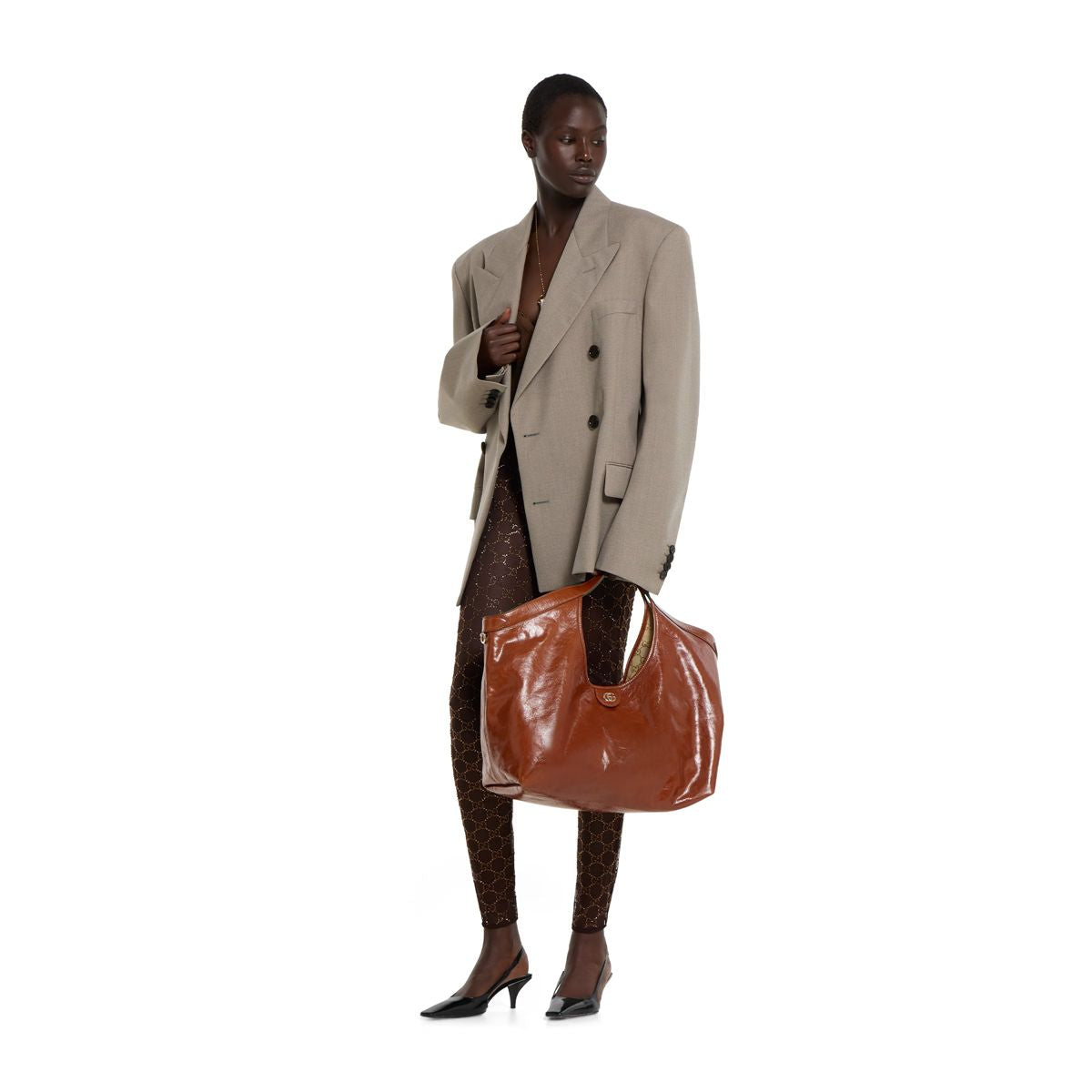 Gucci giglio large tote bag-GUCCI-Verso