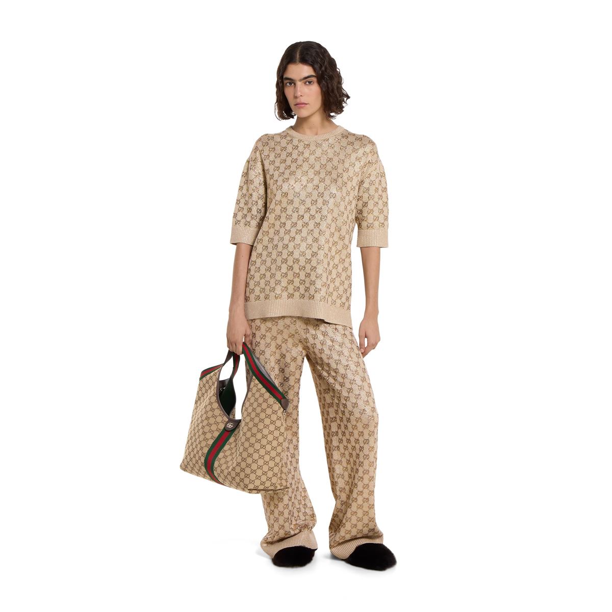 Gucci giglio large tote bag-GUCCI-Verso