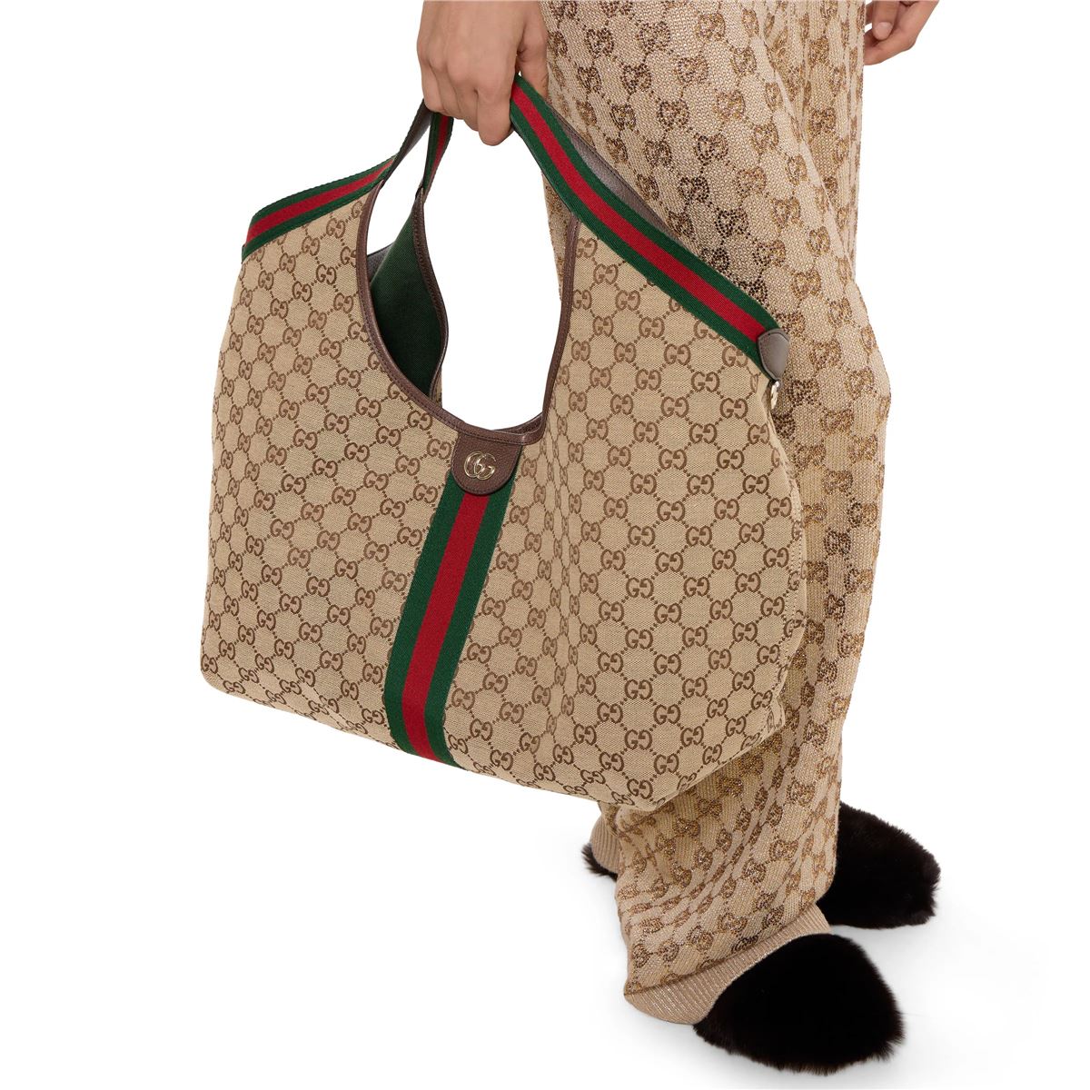 Gucci giglio large tote bag-GUCCI-Verso