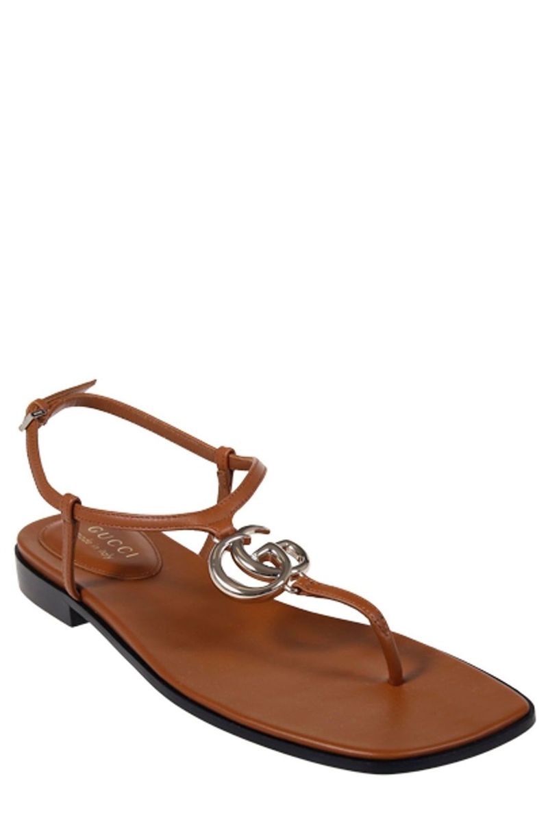 Gucci marmont logo thong flat sandals-GUCCI-Verso
