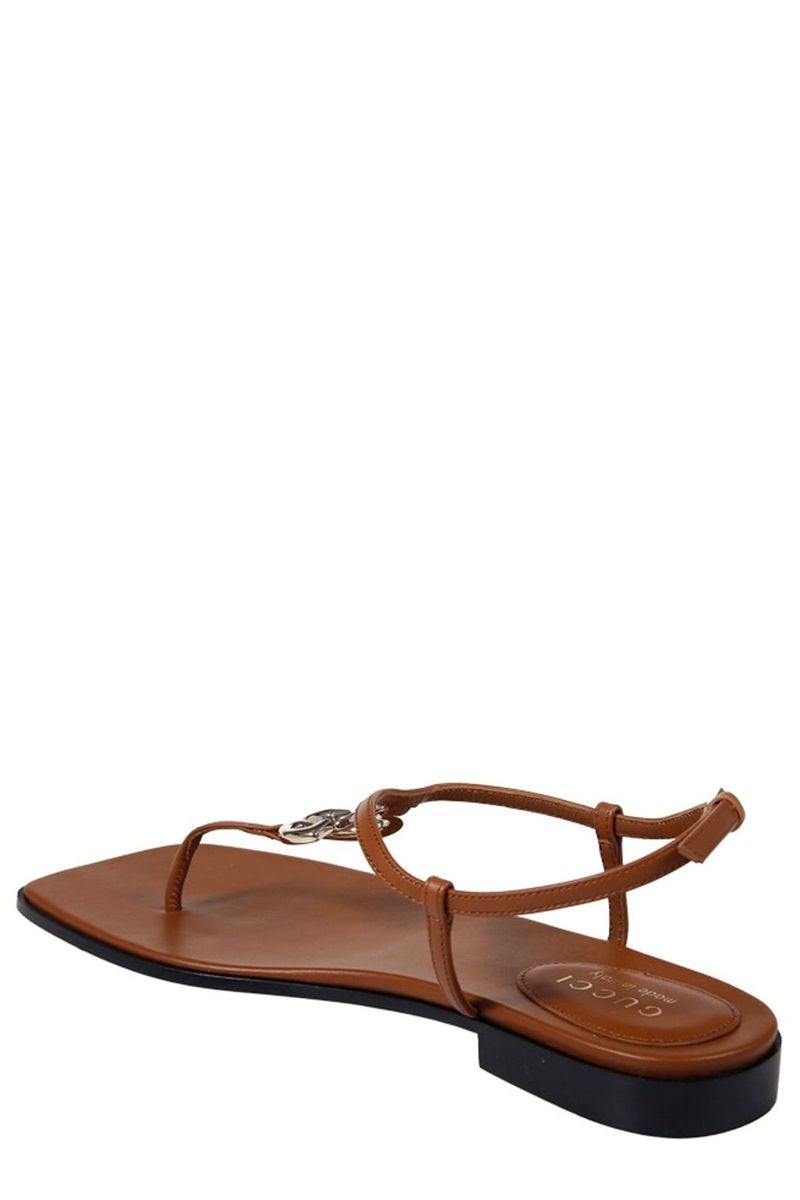 Gucci marmont logo thong flat sandals-GUCCI-Verso