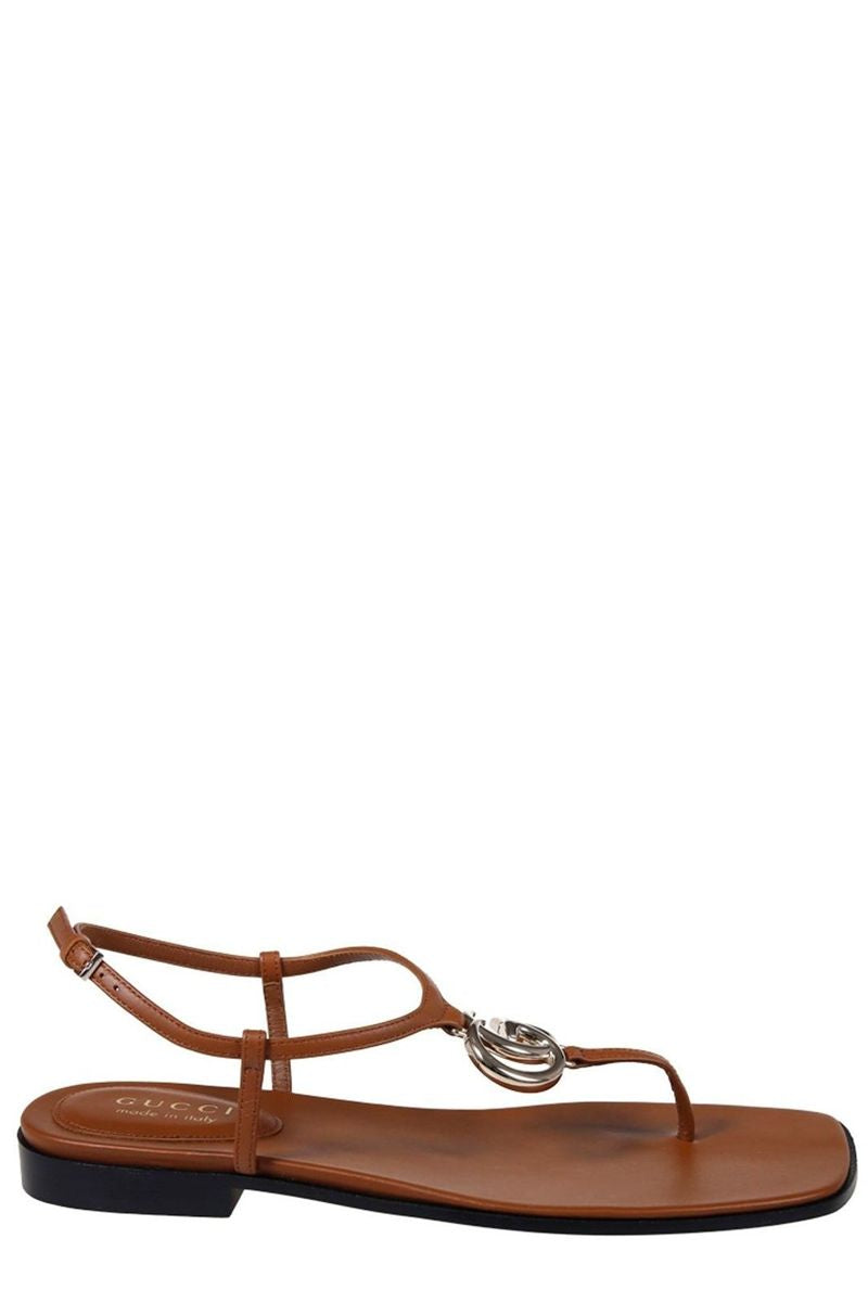 Gucci marmont logo thong flat sandals-GUCCI-306816-36-Verso