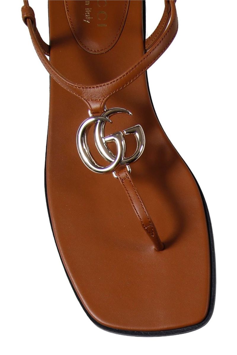 Gucci marmont logo thong flat sandals-GUCCI-Verso
