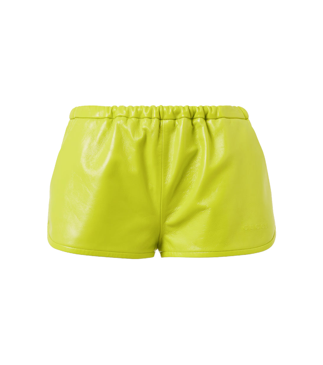 SHINY LEATHER SHORTS - GUCCI - Verso