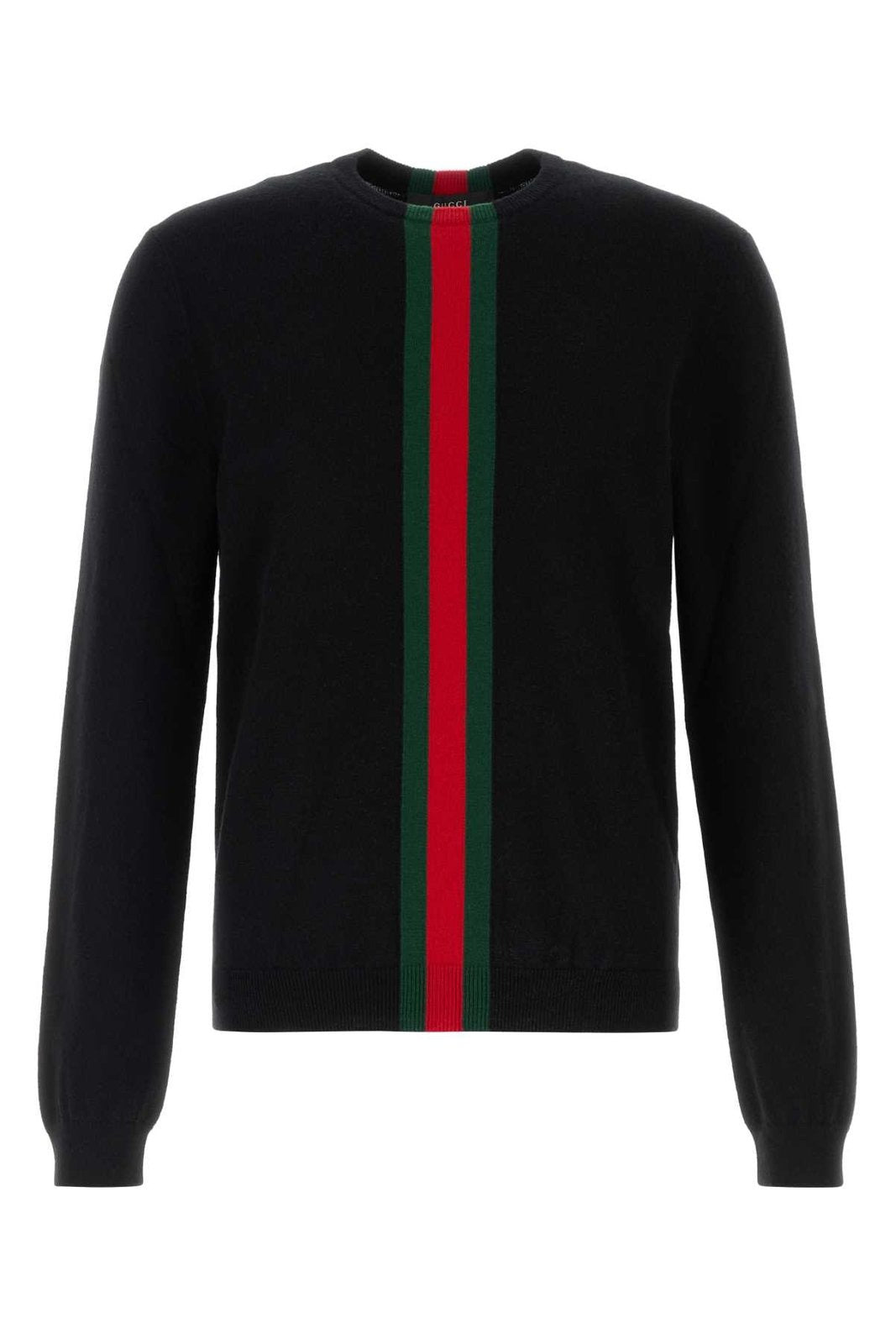 Gucci web striped knitted jumper-GUCCI-Verso