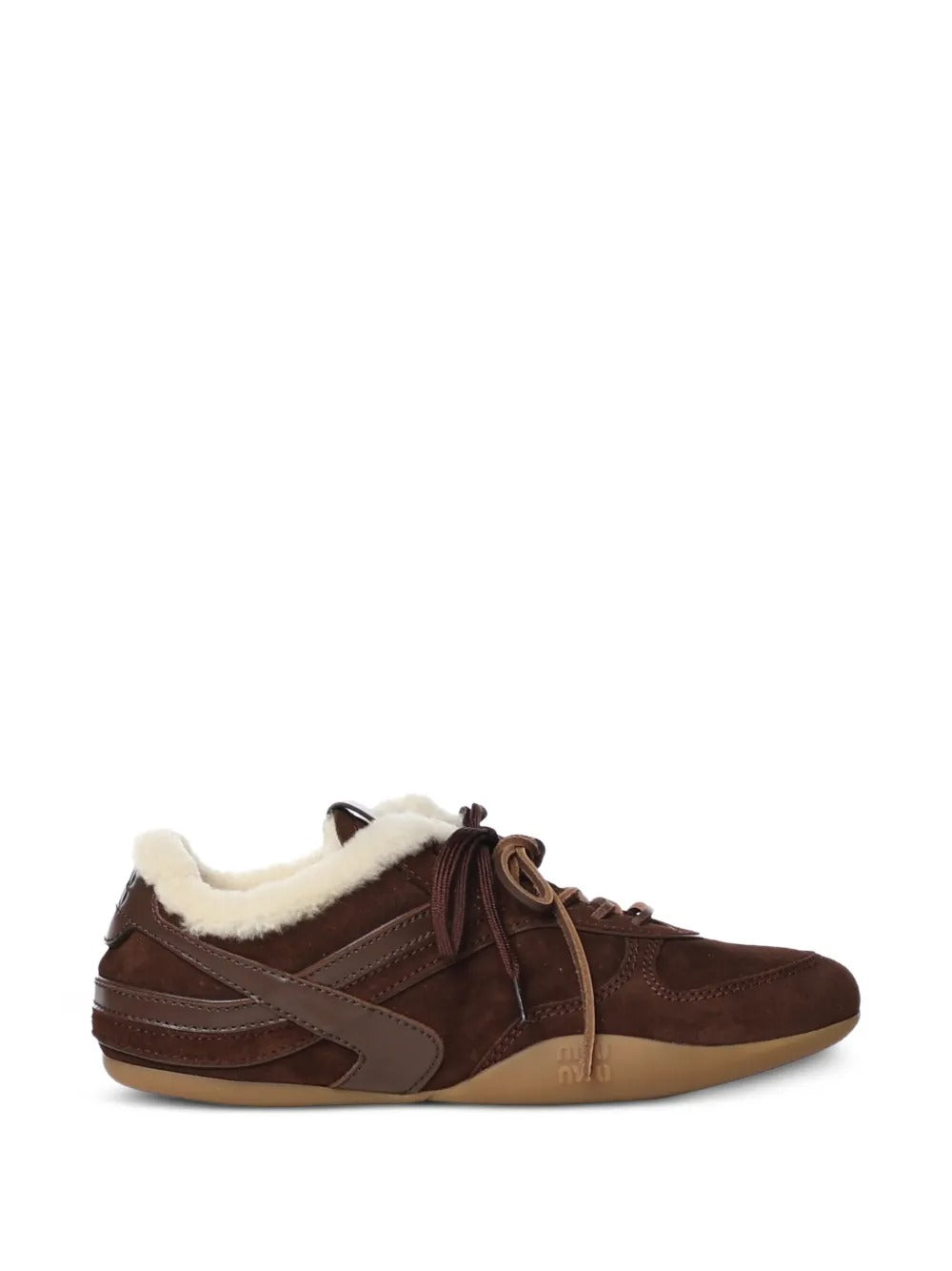 Gymnasium shearling-lined suede sneakers-MIU MIU-309796-36-Verso