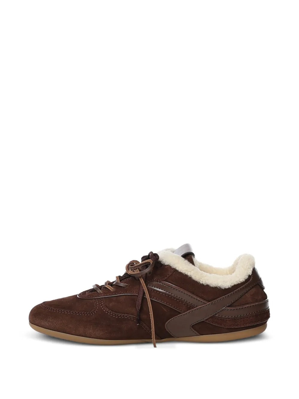 Gymnasium shearling-lined suede sneakers-MIU MIU-Verso