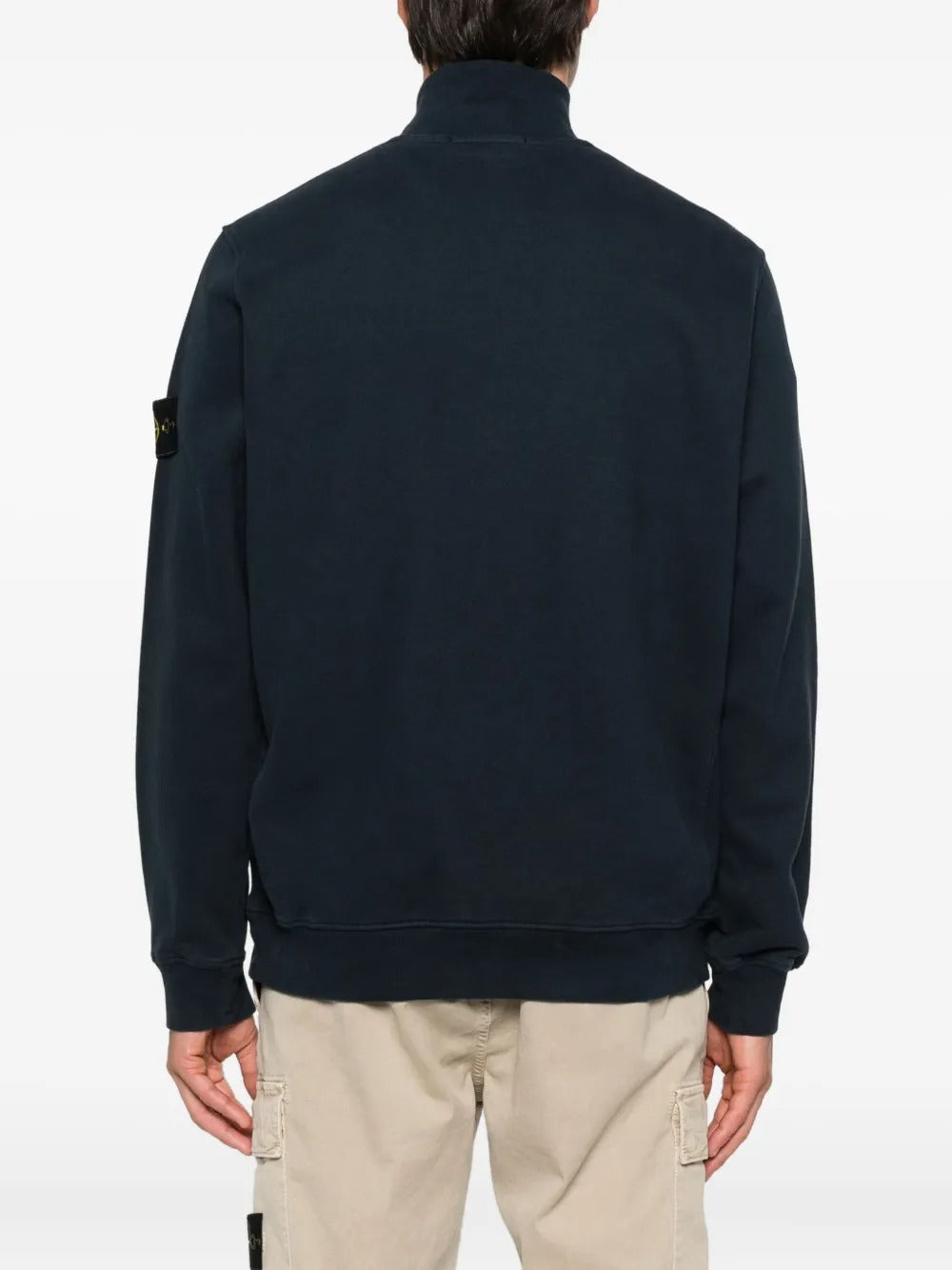 Half-zip cotton sweatshirt-STONE ISLAND-Verso