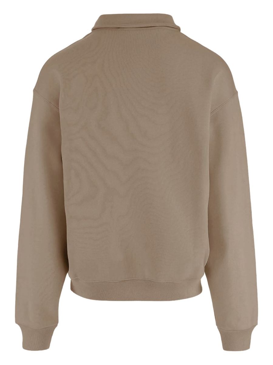Half-zip Logo-patch Sweatshirt