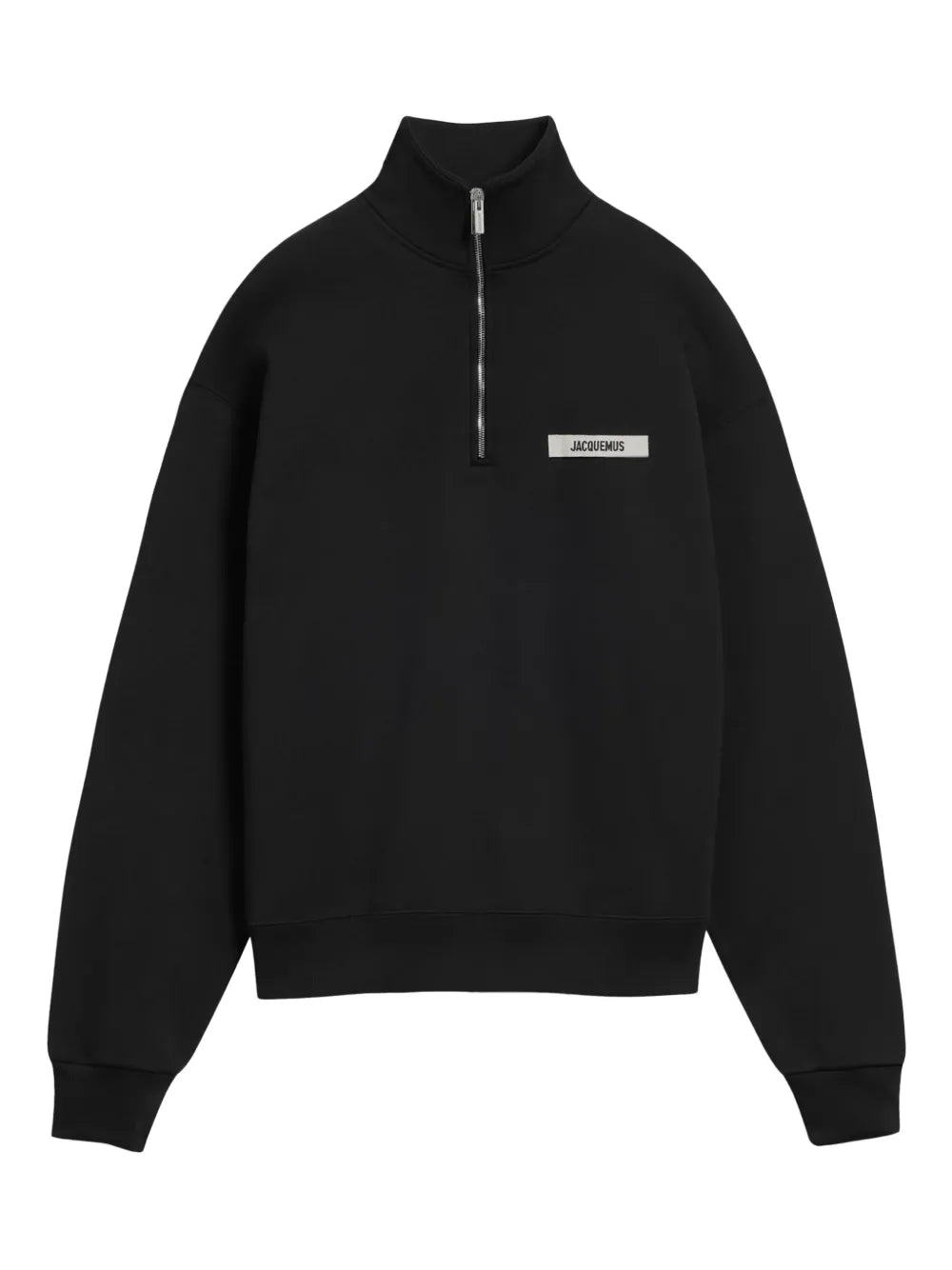 Half-zip logo-patch sweatshirt-JACQUEMUS-Verso