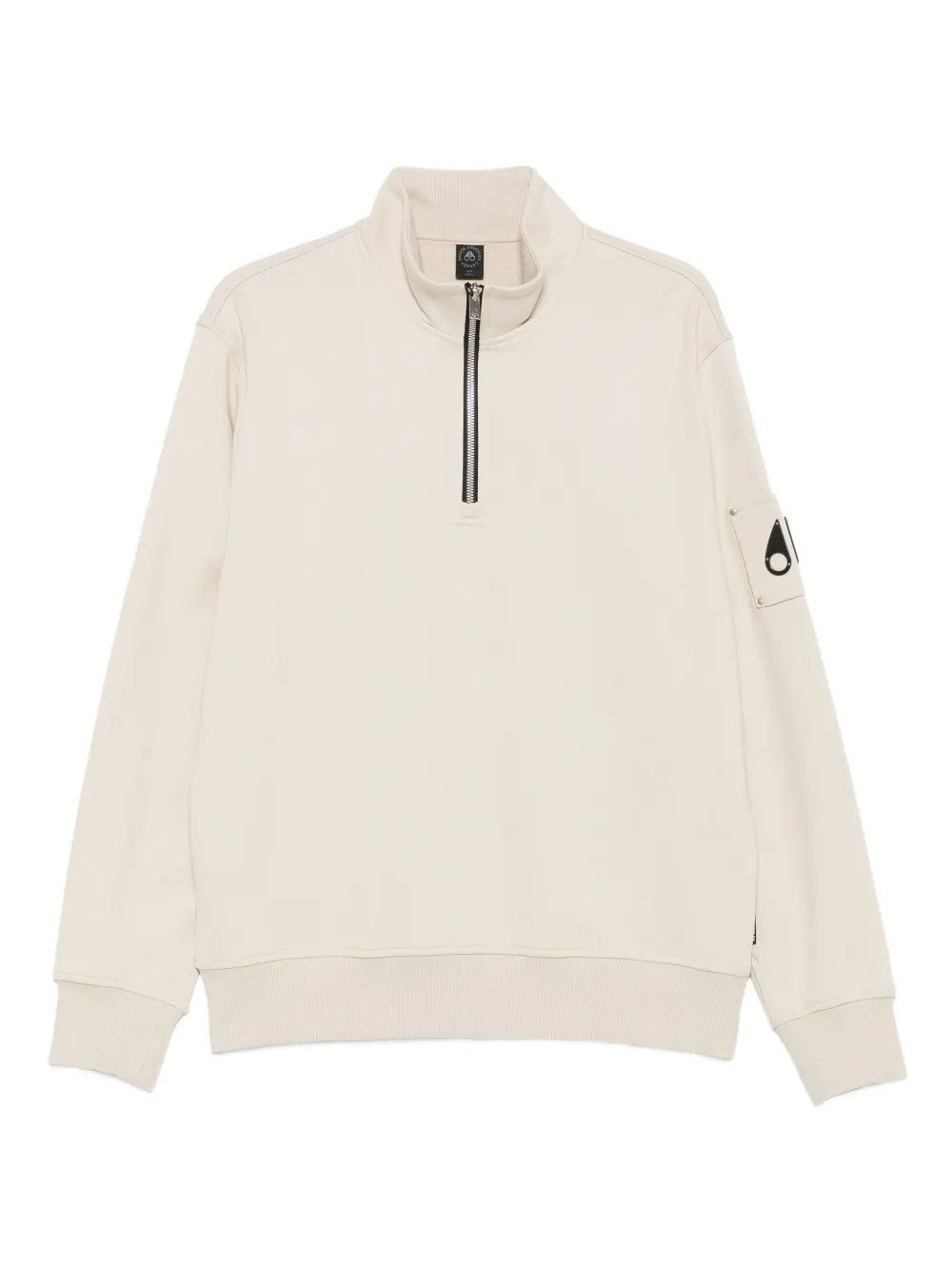 Half-zip logo-patch sweatshirt-MOOSE KNUCKLES-Verso